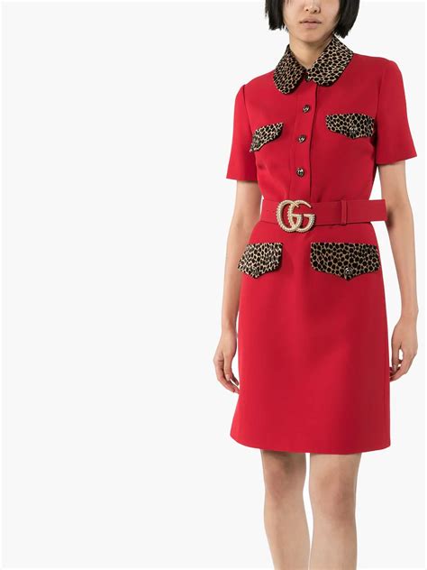 vestito leopardato gucci